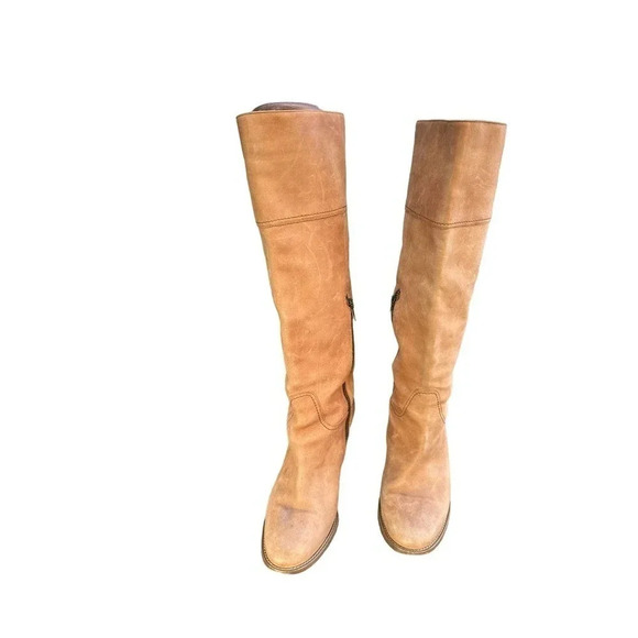 J.CREW Women's Round Toe Side Zipper Cuban Heel Knee High Riding Boot Size US 8 - Picture 1 of 6